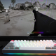 Gaming is actually pretty great on this thing, but setting up your space, so you have a table for your keyboard and mouse might be a challenge.